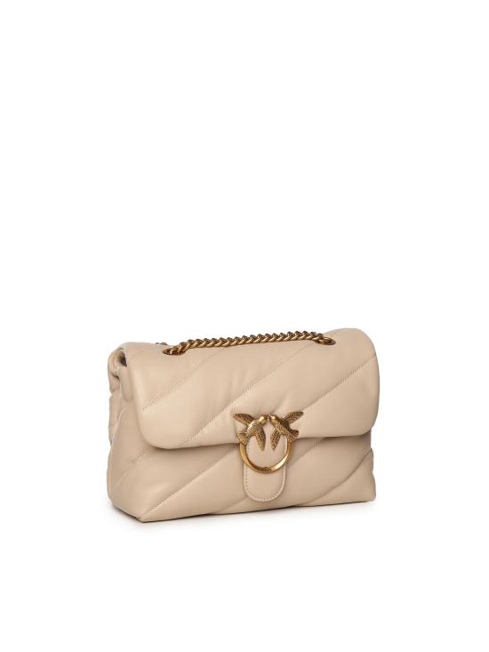 26FW 핑코 크로스백 100038 A0F2C50Q BEIGE GRIGIO FUMO ANTIQUE GOLD - PINKO