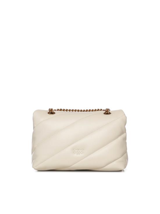 26FW 핑코 크로스백 100038 A0F2Z14Q BIANCO SETA ANTIQUE GOLD - PINKO