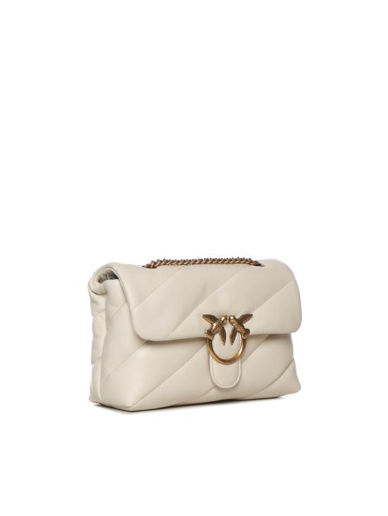 26FW 핑코 크로스백 100038 A0F2Z14Q BIANCO SETA ANTIQUE GOLD - PINKO