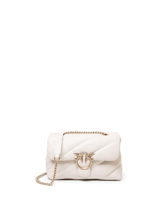 26FW 핑코 크로스백 100038 A0F2Z14Q BIANCO SETA ANTIQUE GOLD