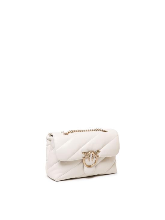 26FW 핑코 크로스백 100038 A0F2Z14Q BIANCO SETA ANTIQUE GOLD - PINKO
