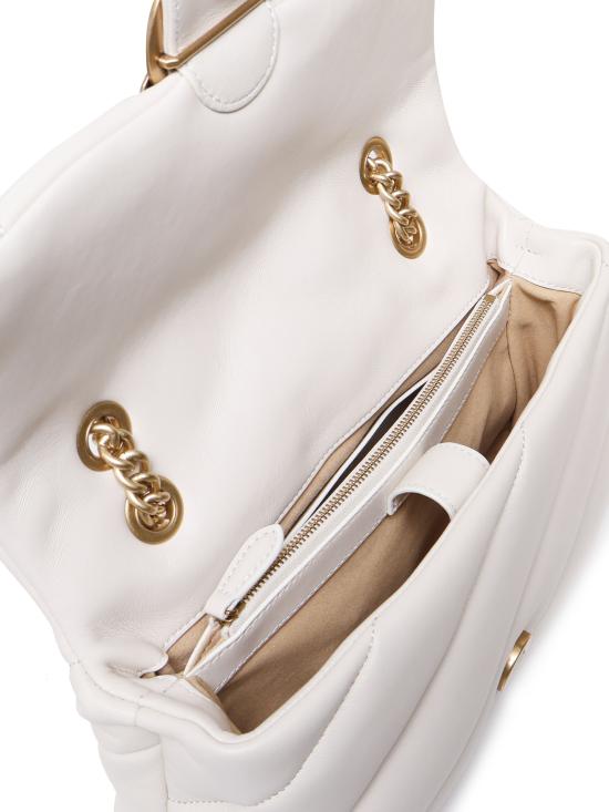 26FW 핑코 크로스백 100038 A0F2Z14Q BIANCO SETA ANTIQUE GOLD - PINKO