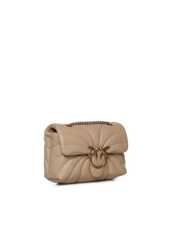 26FW 핑코 크로스백 100039 A1EXC50Q BEIGE GRIGIO FUMO ANTIQUE GOLD - PINKO