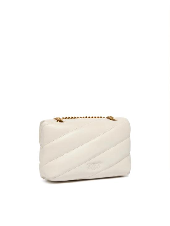 26FW 핑코 크로스백 100040 A0F2Z14Q BIANCO SETA ANTIQUE GOLD - PINKO