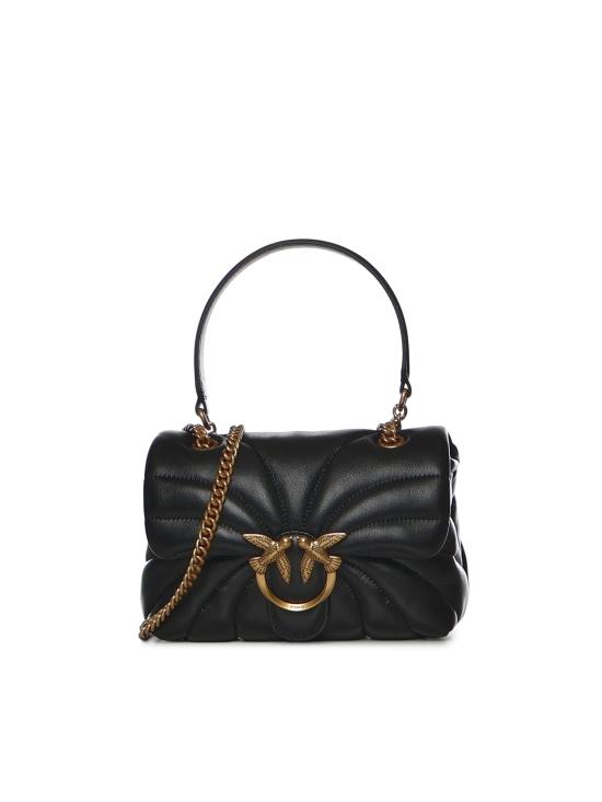26FW 핑코 토트백 100039 A1EXZ99Q NERO ANTIQUE GOLD