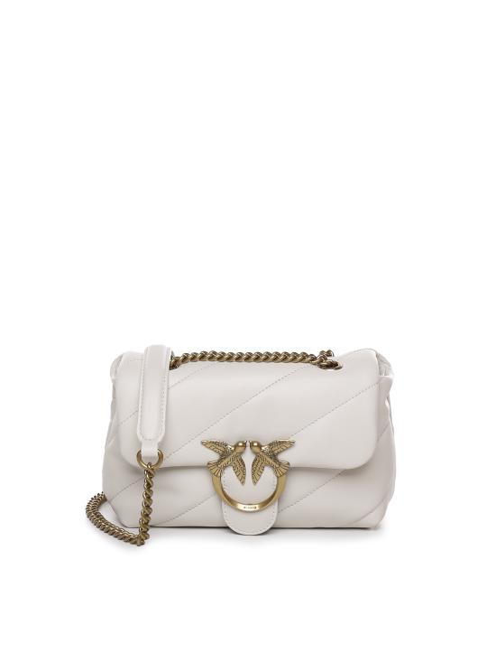 26FW 핑코 크로스백 100039 A0F2Z14Q BIANCO SETA ANTIQUE GOLD