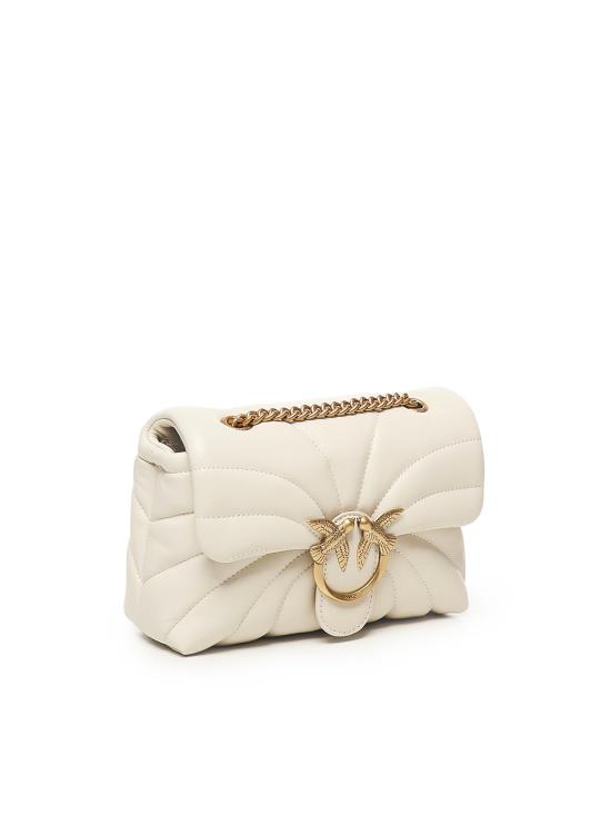26FW 핑코 크로스백 100039 A1EXZ14Q BIANCO SETA ANTIQUE GOLD - PINKO