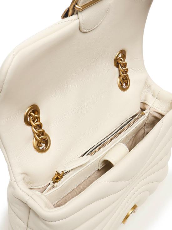 26FW 핑코 크로스백 100039 A1EXZ14Q BIANCO SETA ANTIQUE GOLD - PINKO