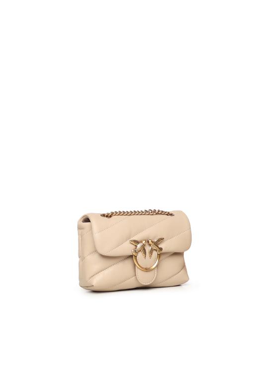 26FW 핑코 크로스백 100040 A0F2C50Q BEIGE GRIGIO FUMO ANTIQUE GOLD - PINKO