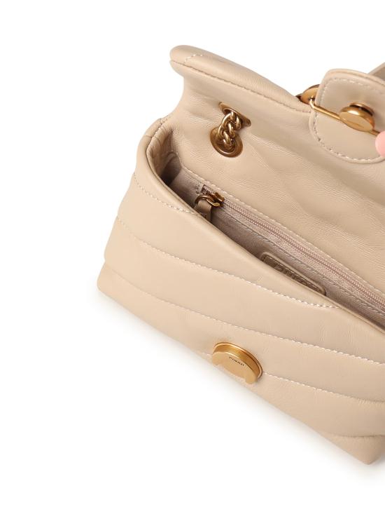 26FW 핑코 크로스백 100040 A0F2C50Q BEIGE GRIGIO FUMO ANTIQUE GOLD - PINKO