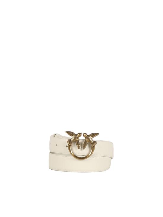26FW 핑코 레귤러 벨트 100125 A0F1Z14Q BIANCO SETA ANTIQUE GOLD