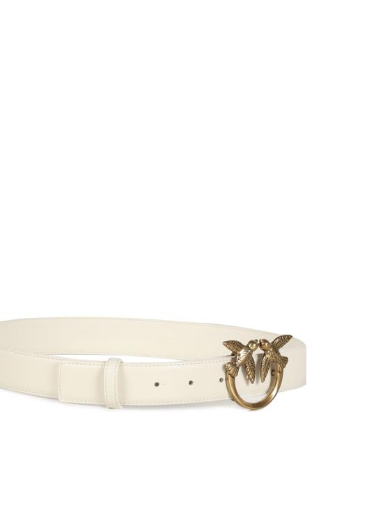 26FW 핑코 레귤러 벨트 100125 A0F1Z14Q BIANCO SETA ANTIQUE GOLD - PINKO
