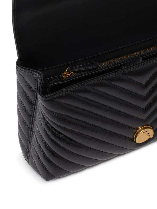 26FW 핑코 토트백 100043 A0GKZ99Q NERO ANTIQUE GOLD - PINKO