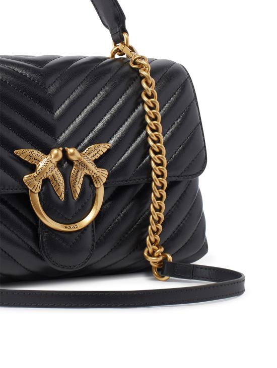 26FW 핑코 토트백 100043 A0GKZ99Q NERO ANTIQUE GOLD - PINKO