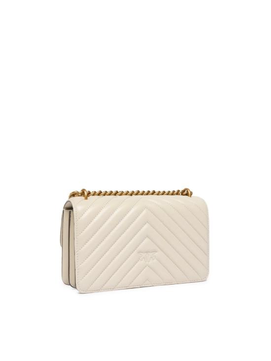 26FW 핑코 크로스백 100074 A0GKZ14Q BIANCO SETA ANTIQUE GOLD - PINKO