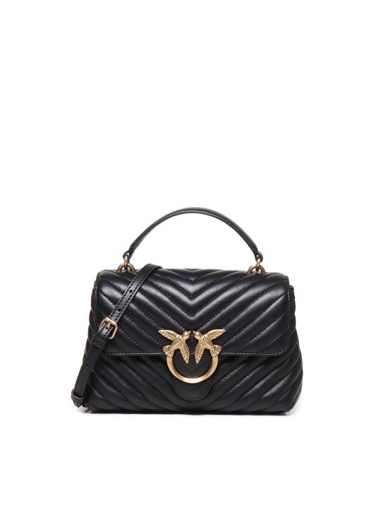 26FW 핑코 토트백 100044 A0GKZ99Q NERO ANTIQUE GOLD