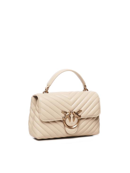 26FW 핑코 토트백 100044 A0GKC50Q BEIGE GRIGIO FUMO ANTIQUE GOLD - PINKO