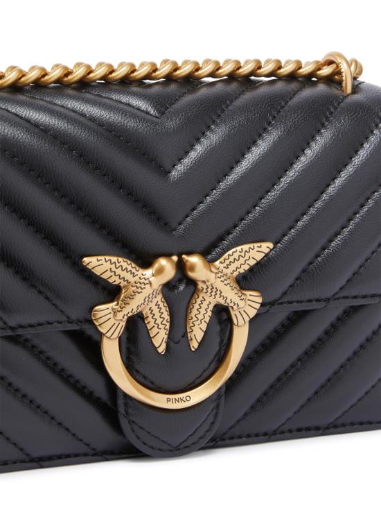 26FW 핑코 크로스백 100074 A0GKZ99Q NERO ANTIQUE GOLD - PINKO