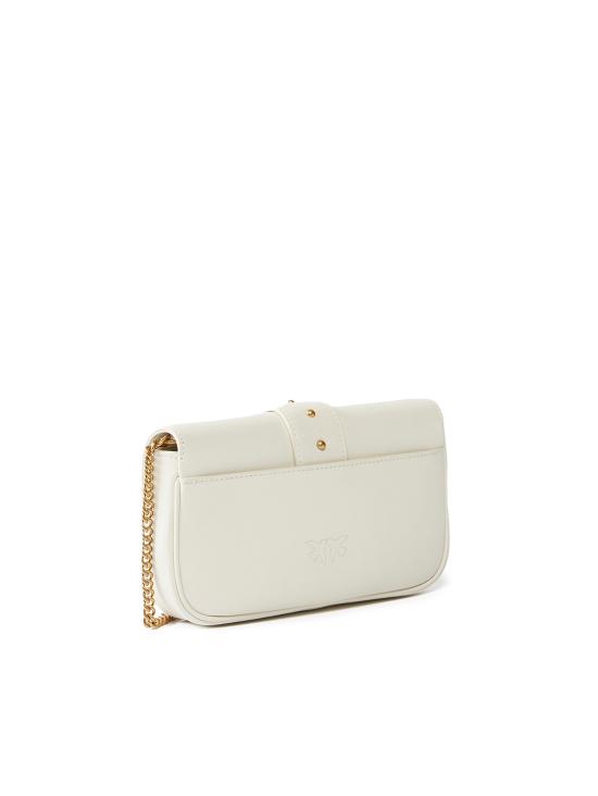 26FW 핑코 크로스백 100061 A0F1Z14Q BIANCO SETA ANTIQUE GOLD - PINKO