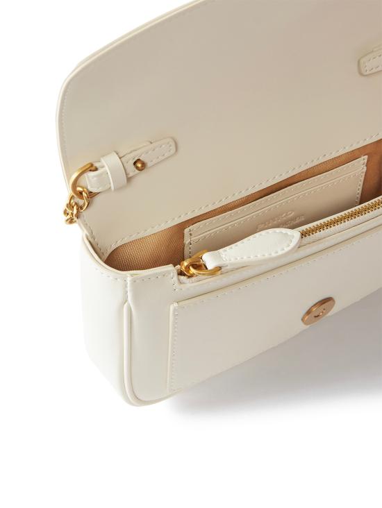 26FW 핑코 크로스백 100061 A0F1Z14Q BIANCO SETA ANTIQUE GOLD - PINKO