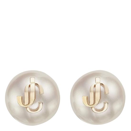 26FW 지미추 이어링 JC PEARL STUDS DXQGOLD WHITE White