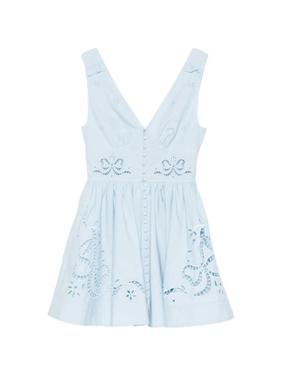 26FW 셀프 포트레이트 숏 원피스 PF26018SBL BLUE Azzurro