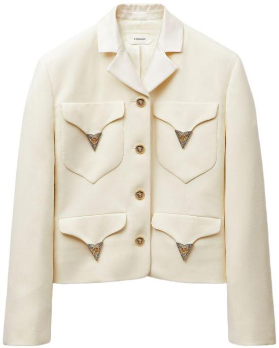 26FW 베르사체 자켓 10254491A183051W740 WHITE