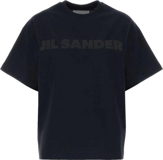 26FW 질샌더 반팔 티셔츠 TSHIRTJ21GC001J45317402 NAVY
