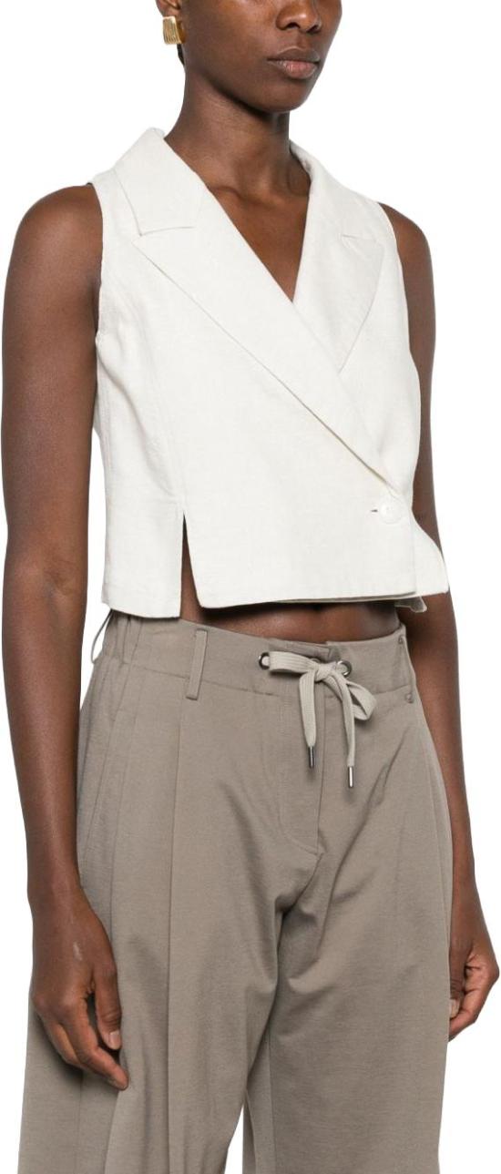26FW 엠포리오 아르마니 베스트 EW005248AF28335M0076 WHITE - EMPORIO ARMANI