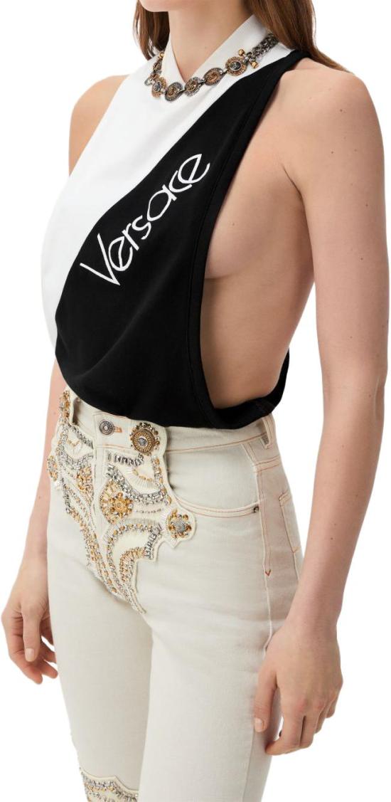 26FW 베르사체 민소매 티셔츠 10259971A187132WH80 DIVERS - VERSACE