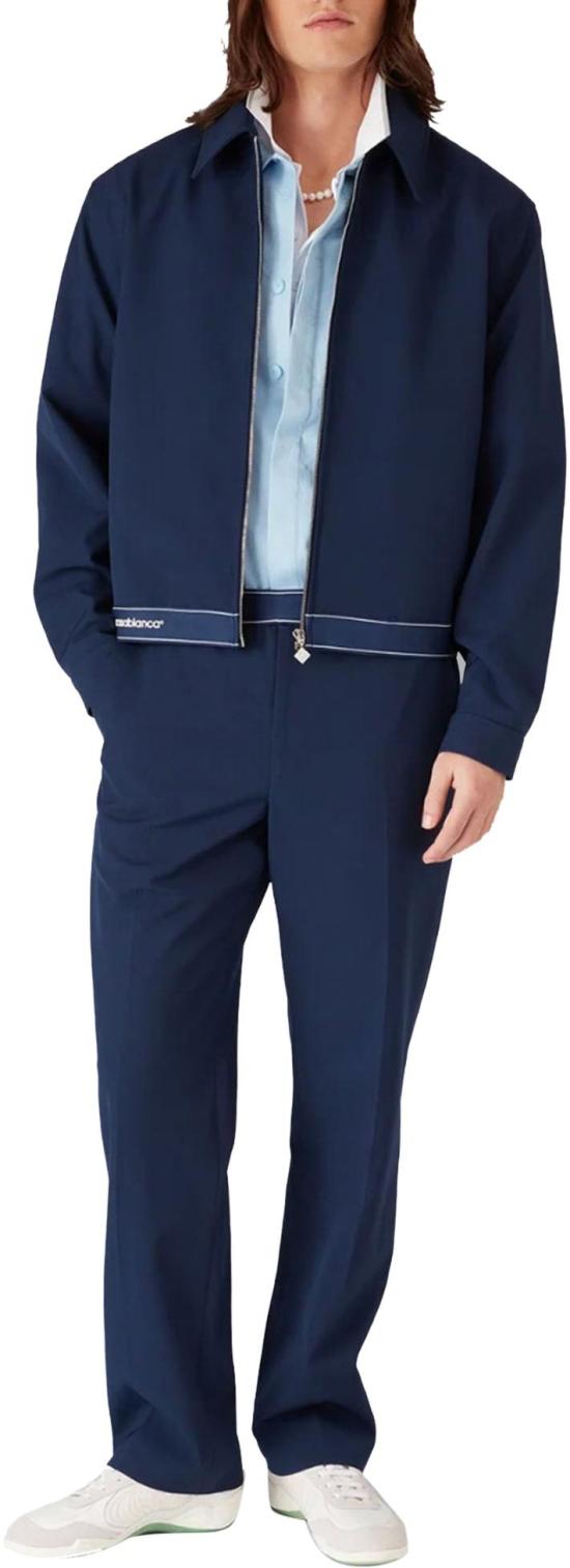 26SS 카사블랑카 코트 WOOLSPORTSJACKETNAVY - CASABLANCA