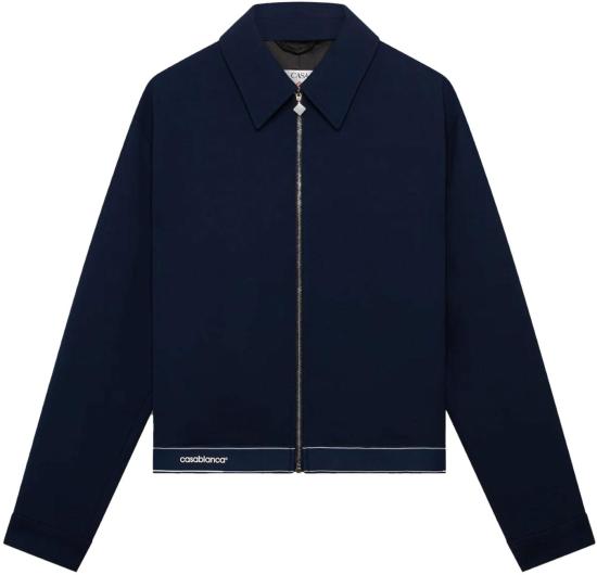 26SS 카사블랑카 코트 WOOLSPORTSJACKETNAVY