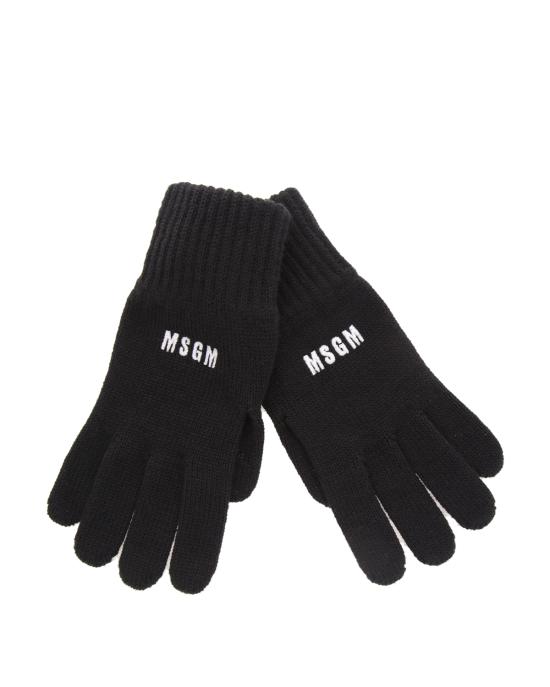  엠에스지엠 미니 로고 자수 울 장갑 3541MDN01 237761 99 NERO