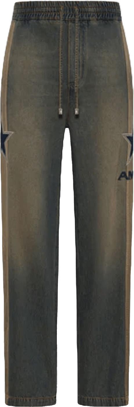 26SS 아미리 트레이닝 웨어 AMIRISPORTDENIMTRACKPANTWORNSLATE BLUE