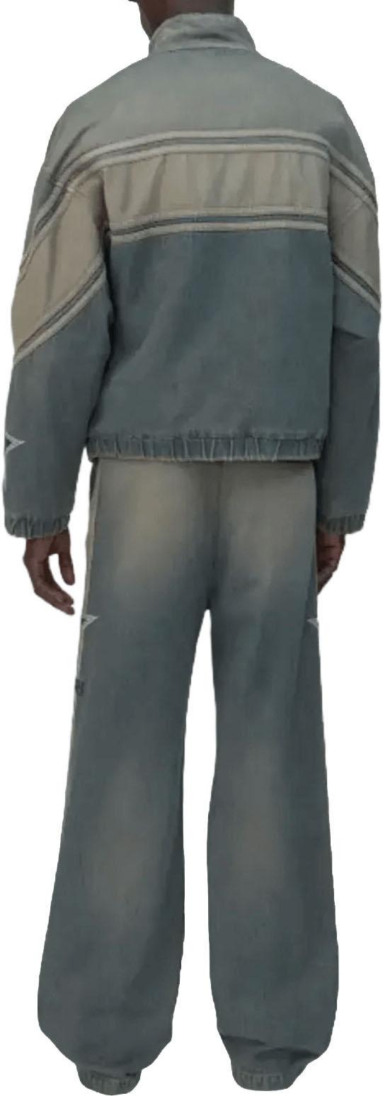 26SS 아미리 트레이닝 웨어 AMIRISPORTDENIMTRACKPANTWORNSLATE BLUE - AMIRI