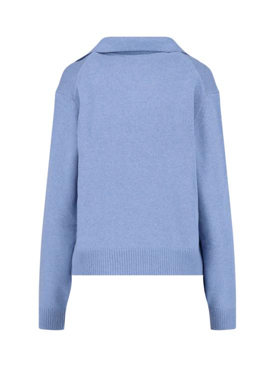 26FW 빅토리아 베컴 스웨터 1326KJU007475A OCEAN MIST MELANGE LIGHT BLUE - VICTORIA BECKHAM