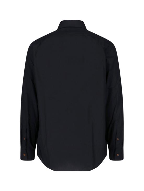 26FW 비비안웨스트우드 투 버튼 크롤 긴팔 셔츠 24010005 W009Q N401 Black - VIVIENNE WESTWOOD