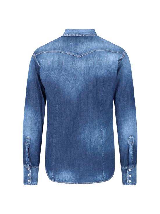 26FW 디스퀘어드2 데님 셔츠 S74DM0986 S30341 470 Blue - DSQUARED2