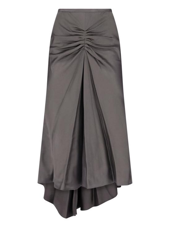 26FW 빅토리아 베컴 미디 스커트 1126WSK006985A ORE Grey