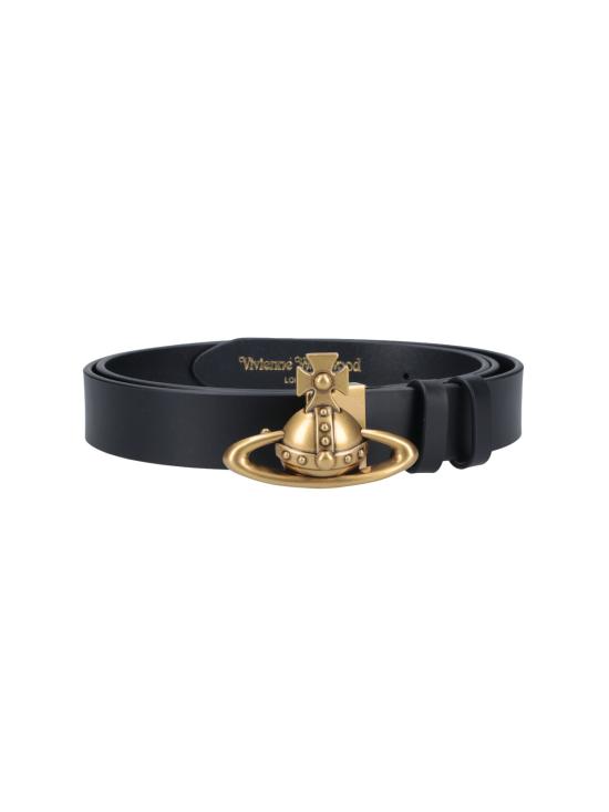26FW 비비안웨스트우드 레귤러 벨트 8201008BU L00CH N401 Black