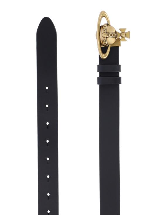 26FW 비비안웨스트우드 레귤러 벨트 8201008BU L00CH N401 Black - VIVIENNE WESTWOOD