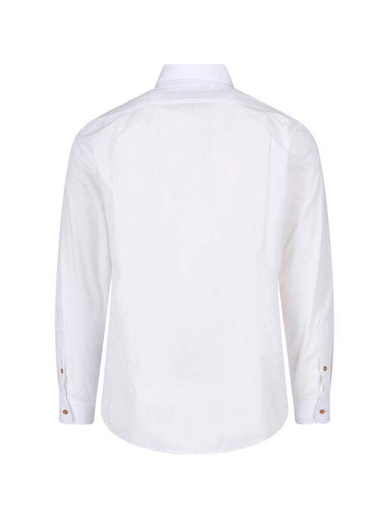 26FW 비비안웨스트우드 투 버튼 크롤 긴팔 셔츠 24010005 W009Q A401 White - VIVIENNE WESTWOOD