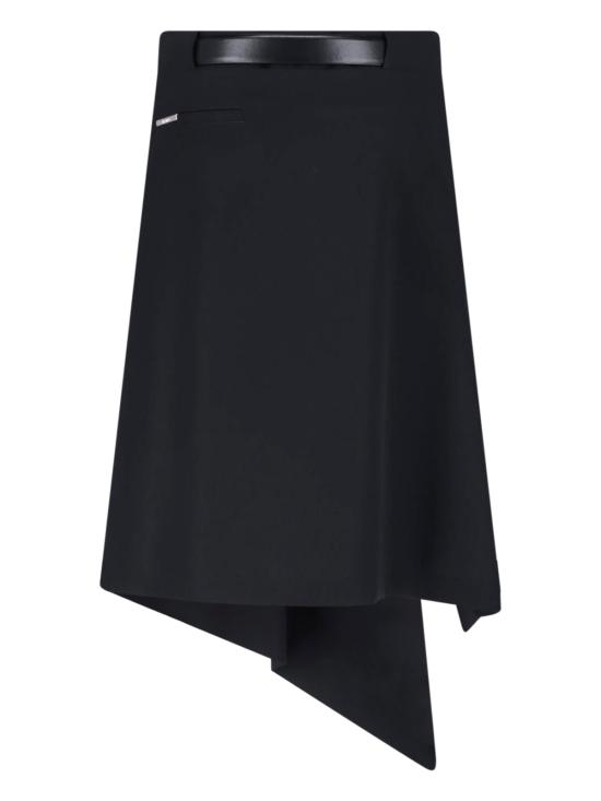 26FW 디 아티코 미디 스커트 261WCS00313 WWW065AA 100 Black - THE ATTICO