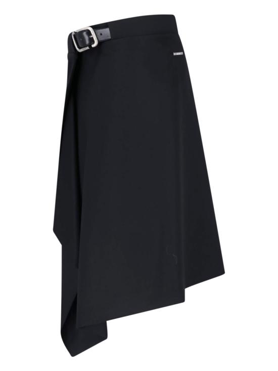 26FW 디 아티코 미디 스커트 261WCS00313 WWW065AA 100 Black - THE ATTICO