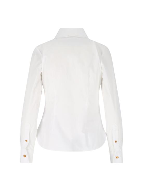 26FW 비비안웨스트우드 ORB 로고 코튼 셔츠 비비안웨스트우드 15010060 W009Q A401 White - VIVIENNE WESTWOOD