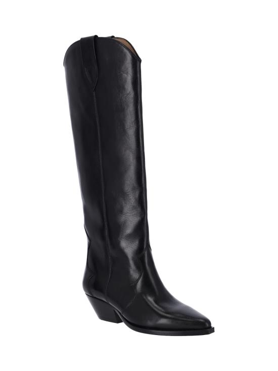 26FW 이자벨마랑 덴비 스웨이드 레더 하이 부츠 BT0001FA A3A03S 01BK BLACK - ISABEL MARANT