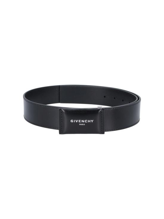 26FW 지방시 가죽 벨트 BK407MK21N 001 Black