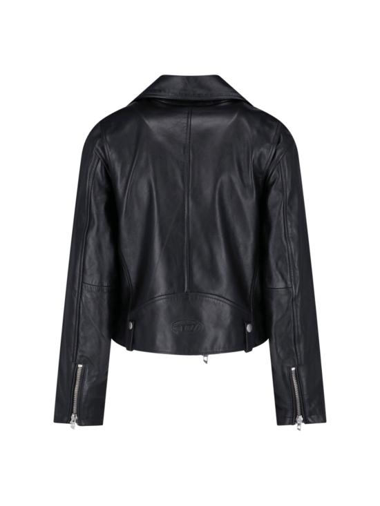 26FW 디젤 L-UNATIC 왁스드 레더 자켓 A21902 0CECH 9XX - DIESEL