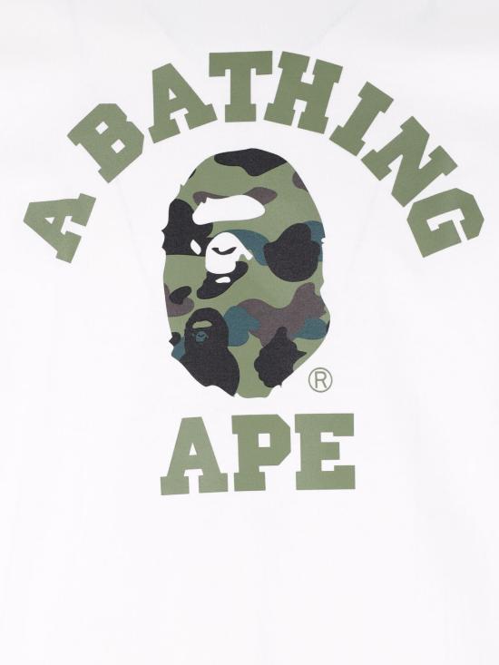 26SS 베이프 반팔 티셔츠 001TEM301013M WHITE X GREEN - BAPE