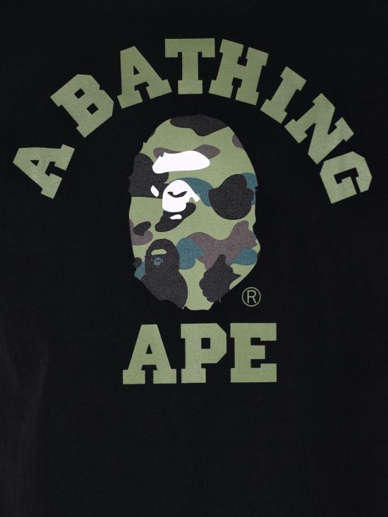 26SS 베이프 반팔 티셔츠 001TEM301013M BLACK X GREEN - BAPE